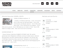 Tablet Screenshot of gospel-youth.de